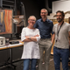 (left to right) Prof. Tine Frøysaker, Dr. Geert Van der Snickt and Thierry Ford. (Image: University of Antwerp)